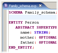 JSDAI for Eclipse - Express Editor syntax highlighting