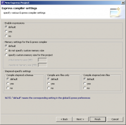 JSDAI for Eclipse - Express compiler settings